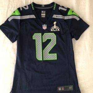 Women's Seahawk 12th fan jersey size Small Navy